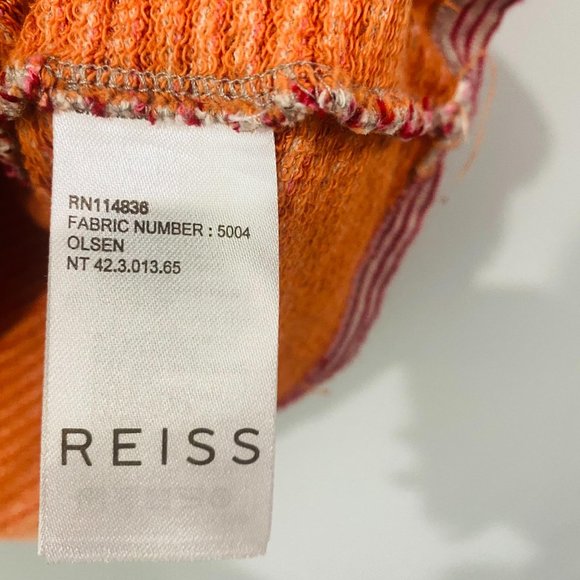 Reiss Red Striped Olsen Tee Size M - Picture 5 of 7